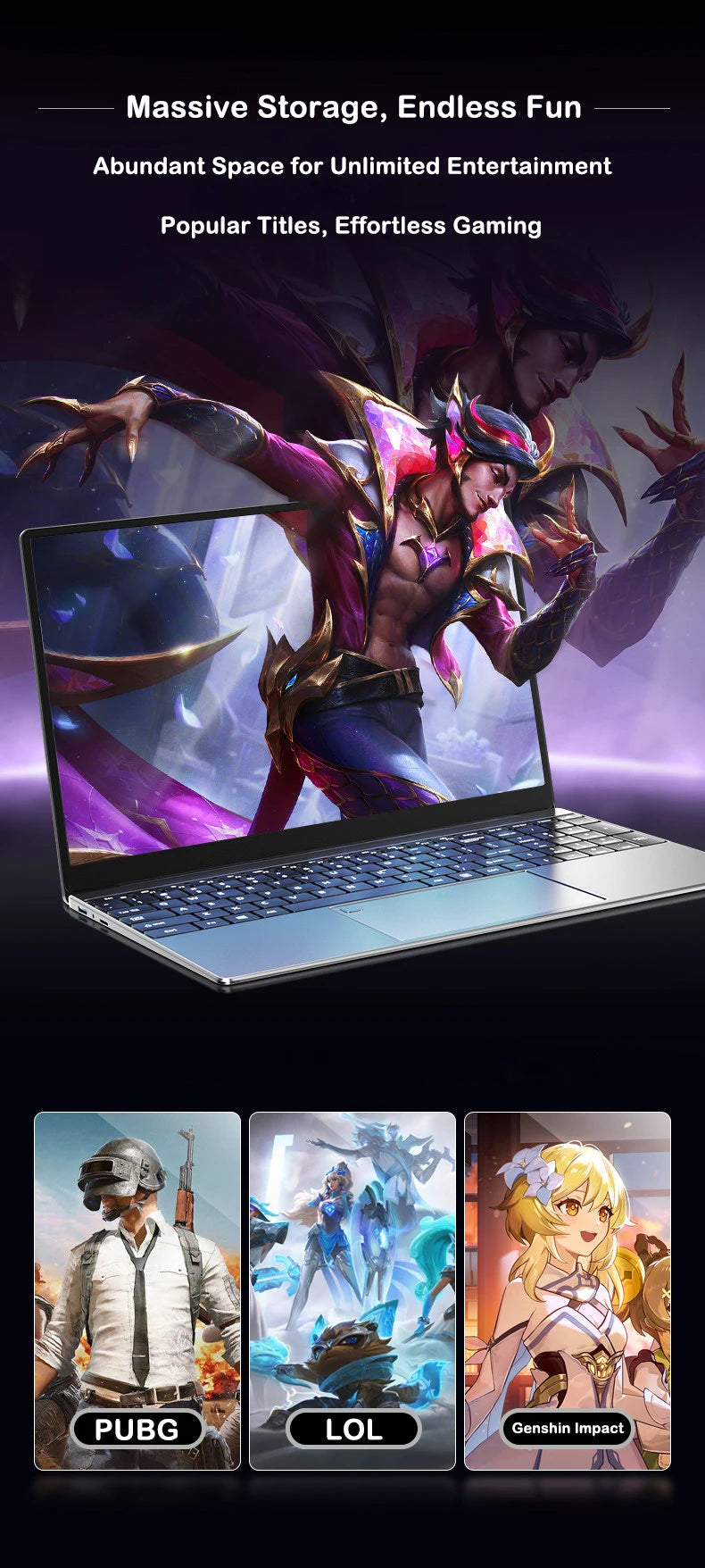 New 15.6" Laptop Intel Core i9-9880H 32GB 2TB Gaming PC Ultra Slim Office Study Computer PC Windows 11 Pro 1920*1080 HD