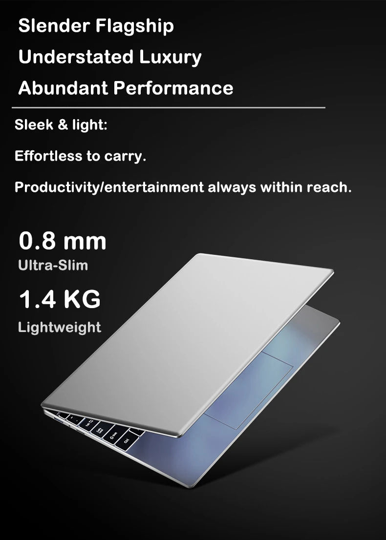 New 15.6" Laptop Intel Core i9-9880H 32GB 2TB Gaming PC Ultra Slim Office Study Computer PC Windows 11 Pro 1920*1080 HD