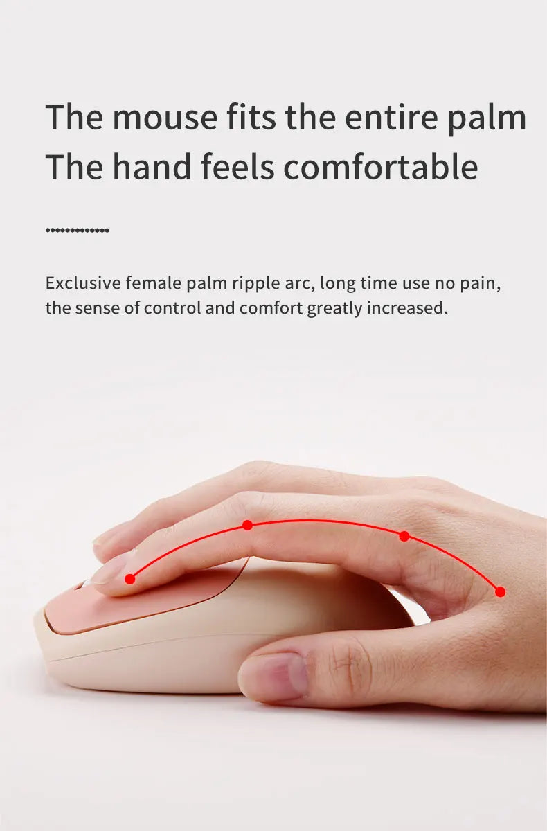 MOFii Wireless Connection Mixed Color Keycaps Thin Ergonomic 666 Wireless Keyboard and Mouse Set