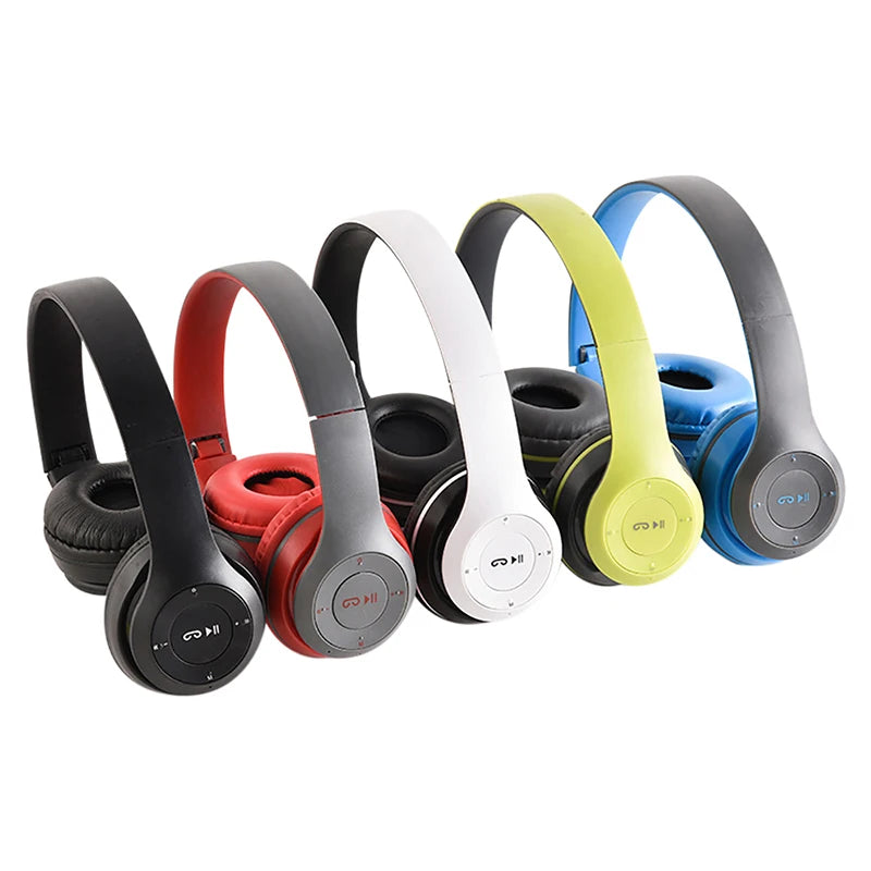 P47 Wireless Headphone 5.0 Bluetooth-compatible Headsets HiFi Stereo Foldable For All Smartphone with Microphone Support SD Card