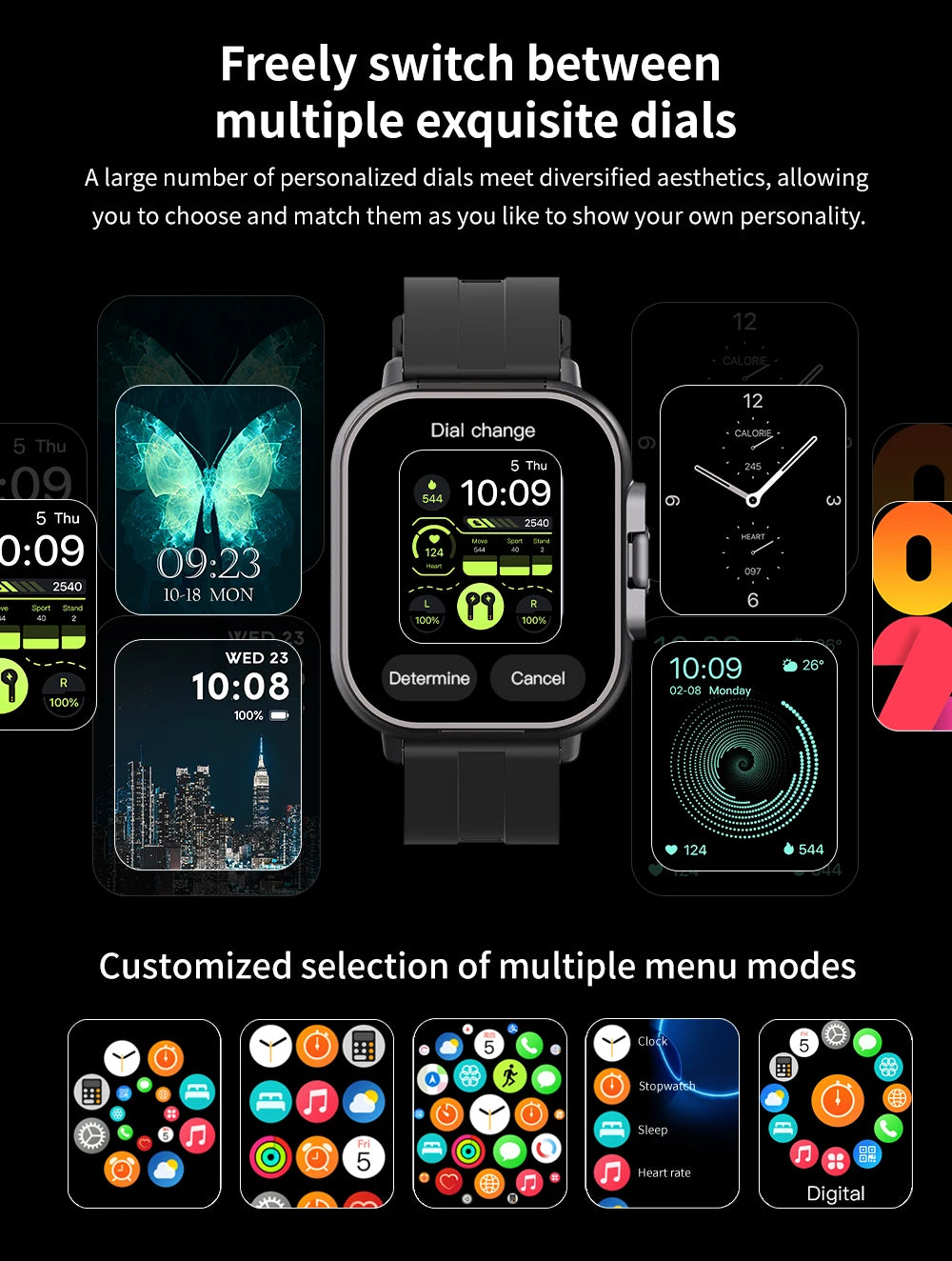 For Man Women New 2 in 1 Smart Watch With Earbuds Smartwatch TWS Bluetooth Earphone Heart Rate Blood Oxygen Monitor Sports Watch