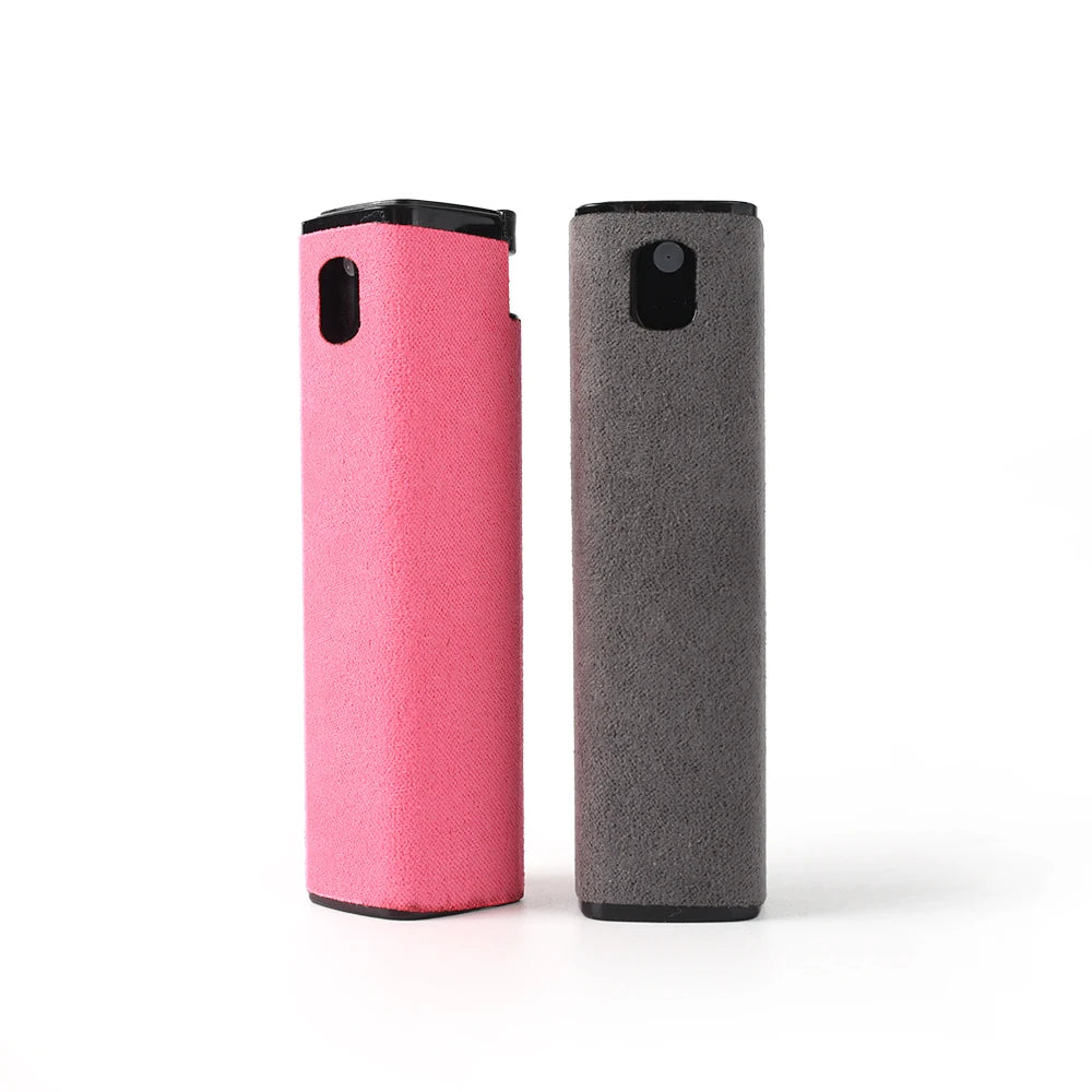 Multifunctional Phone Screen Cleaner Spray Bottle & Microfiber Cleaning Cloth Portable Tablet Mobile PC Screen Sanitizing Tool