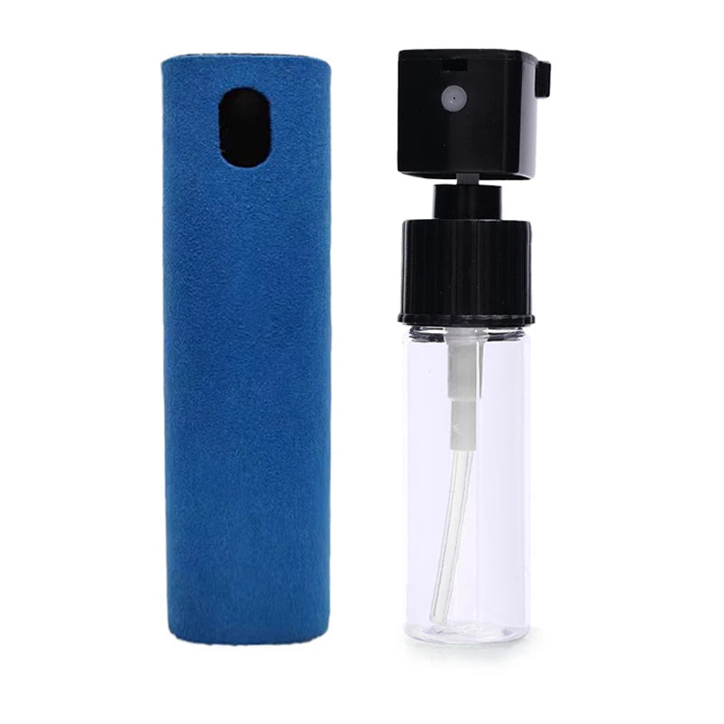 Multifunctional Phone Screen Cleaner Spray Bottle & Microfiber Cleaning Cloth Portable Tablet Mobile PC Screen Sanitizing Tool