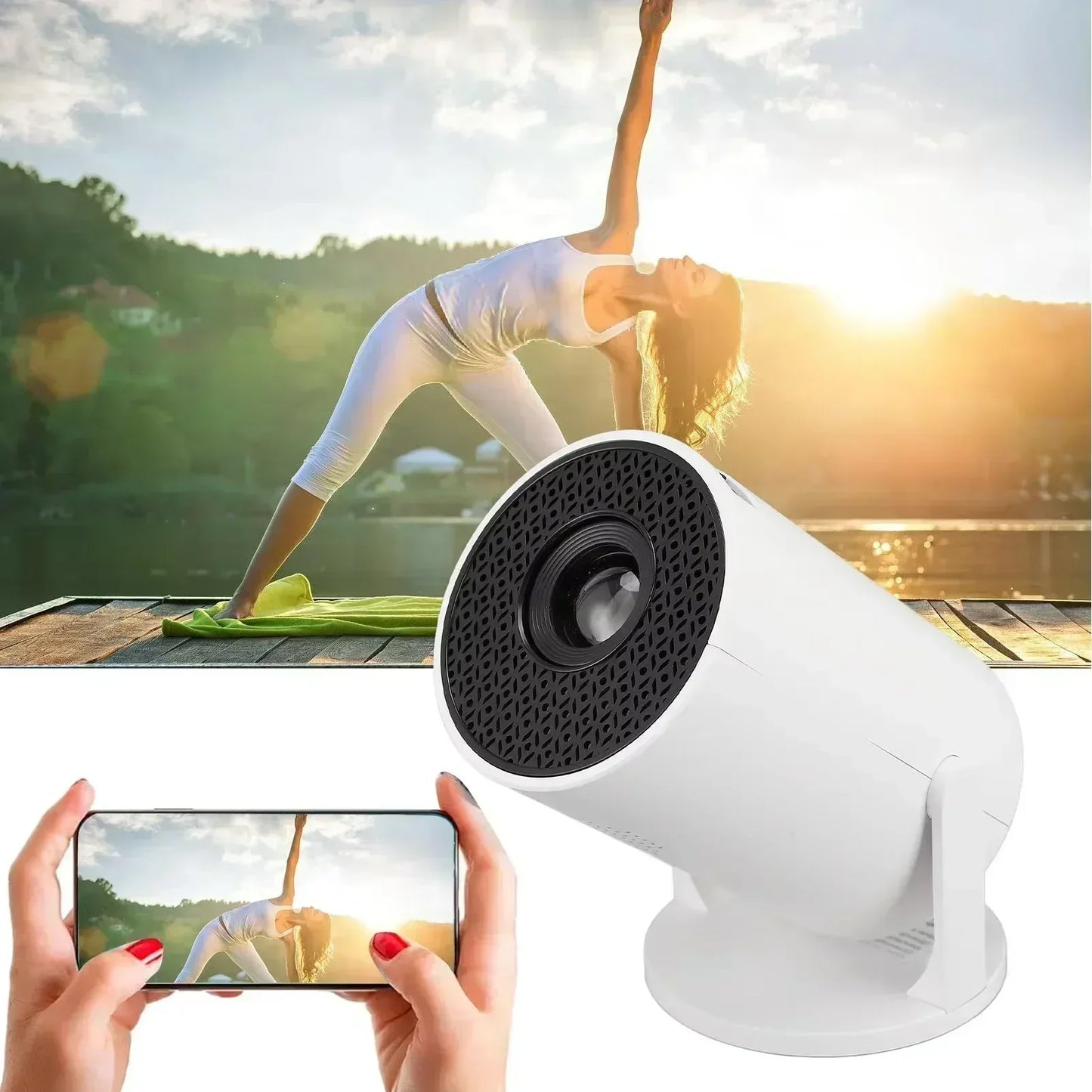 2026 Projector Newest HY300 Mini Portable Pocket Smart Android Projector Wireless Home Theater Magcubic Projector Hy300 ﻿